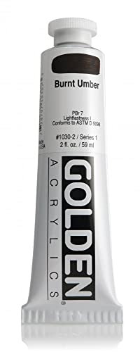 Or 0001035-2 Acrylique Heavy Body 2 Les once Terre d'ombre br-l-e lumi-re