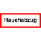 Indigos UG - Schild Rauchabzug Hinweischild Brandschutz, 14,80x5,20 cm - Warnung - Sicherheit - Hotel, Firma, Haus - Aluverbundplatte 3mm - Hinweisschild - Warnschild