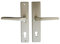 Alpertec 40100476 Haustürbeschlag Tira-LS KT Schutzbeschlag für Hausstüren Drücker Alu F2 eloxiert Vierkant 10 mm Abstand: 92 mm NEU