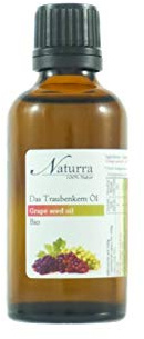Naturra Traubenkernöl Bio kaltgepresst 50ml Glas unraffiniert vegan Naturkosmetik