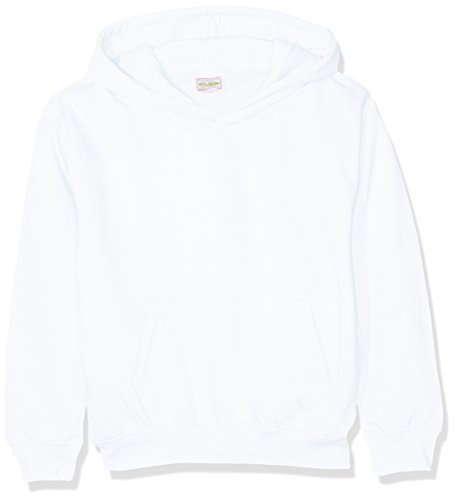 AWDis Boy's Kids Hoodie, White (Arctic White), X-Small