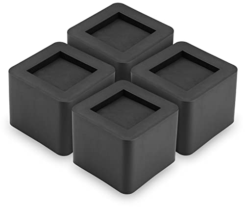 Cocoarm Möbelerhöhung Betterhöhung Möbelerhöher Betterhöhung Möbelerhöhung Tischerhöher Elefantenfuß Bed Riser für Sofa Tisch Stuhl, 4,13 x 4,13 x 3,34 in, Schwarz, 10.5X 10.5X 8.5cm