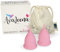 2 AvaLoona Menstruationstassen Made In Germany mit fairtrade Bio Baumwollsäckchen - hygienisch, nachhaltig, antiallergen und vegan - Doppelpack (klein, Rosa)