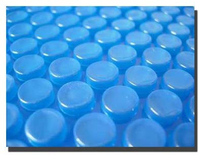 INTERNATIONAL COVER POOL Manta Térmica 600 micras Eco para Piscina de 6,5 x 5 Metros con Refuerzo en Todo el Contorno