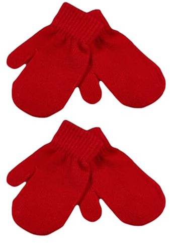 WESTEND CHOICE Baby Mittens 2 Pairs Girls Boys Winter Warm Kids Magic Mittens Toddler Gloves children’s mitten Gloves Age 0-2.5