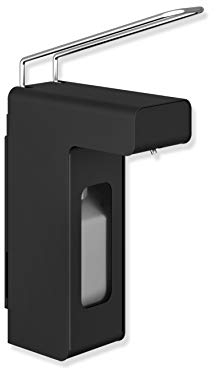 HEWI Seifenspender schwarz (für 500 ml Flaschen, Grundkörper aus Edelstahl pulverbeschichtet, Dosiermenge einstellbar, 80,5 x 342 x 203 mm) 900.06.00360 DC
