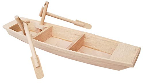 EXCEART DIY Holz Boot Modell Holz Segelboot Handwerk kleines Modell Angeln Boot Schiff Dekorieren 1 Stück