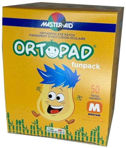 Ortopad Funpack Eye Patches, 1 Pack of 50 Patches (Medium)