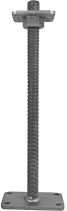 Pfostenträger Alfred verstellbar M30 x 500 mm, 100 x 100 mm