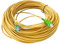 D.Square - Cable de Fibra Óptica 25m Monomodo Simplex G657A2 9/125µm LSZH, Latiguillo Amarillo FTTH SC/UPC-SC/UPC, Compatible Operadores Movistar Jazztel Vodafone Orange Amena Masmovil Yoigo.