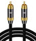 EMK Subwooferkabel Cinch Kabel Digitales Koaxialkabel Cinch zu Coaxial 24K Vergoldeter RCA/Phono Stecker Nylon Geflochtenes RCA kabel für Soundbar, Lautsprecher, TV, Heimkino, Verstärker (2 Meter)