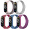 5 Piezas Correas Nylon de Repuesto Compatible con Xiaomi Mi Band 7/6/5, Amazfit Band 5