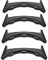 MoKo 4 Stück Armband Adapter Kompatibel mit Google Pixel Watch 3 41mm/Pixel Watch 2/Pixel Watch, 20mm Edelstahl Uhrenarmband Adapter Connector Uhrenadapter Verbinder Smartwatch Zubehör, Schwarz