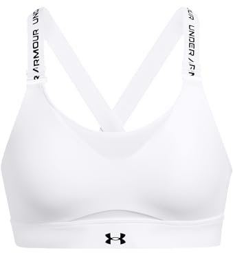 Under Armour Damen UA Infinity High Bra, atmungsaktiver Sport BH für hohe Belastungen beim Laufen, unterstützendes Sport Bustier mit Schaumstoffpolstern