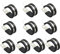 NICAVKIT 10 pcs 22mm serre-câbles en caoutchouc P clips colliers de serrage colliers de serrage serre-câbles kit en acier inoxydable