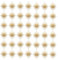 TEHAUX 50 Stück Sonne anhänger Gold - Sonnenförmige Anschlüsse Sonne Bezaubert - Schmuckverbinder für Armbänder - Verknüpfung ​​zum Basteln Gänseblümchen-Flatback Himmlisch Legierung