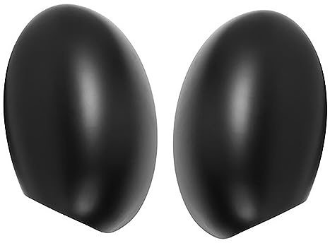 MACHSWON Lot de 2 coques de rétroviseurs extérieurs compatible avec BMW Mini Cooper R50, R53 2001-2008, noir (Uniquement pour les modèles à conduite à droite)