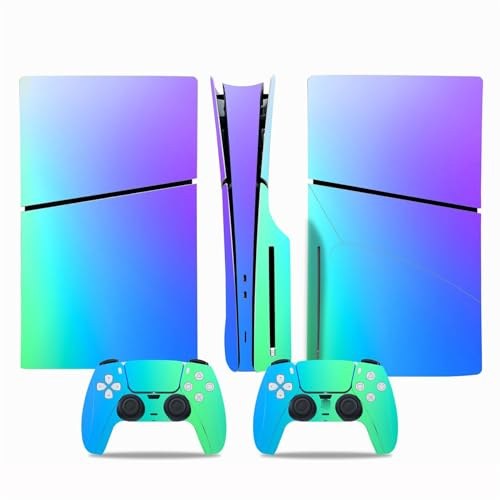 Konsolen Remote Skin Für PS5 Slim Skin Disc Edition & Digital Edition Konsole Und Controller Vinyl Cover Skins Wraps Kratzfest, Kompatibel Mit Für PS5 Slim 25391 Skins Wraps Geschenk ( Size : Disc Ver