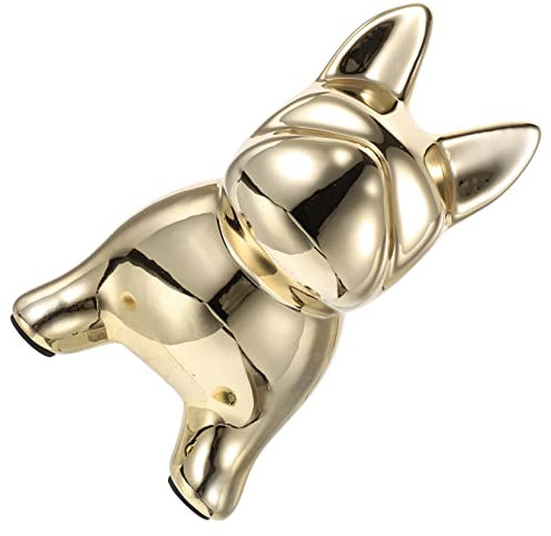 Toyvian Nordische Keramik Spardose Hund Figur Sparschwein Goldfarbene Münzbox Deko Für Junge Mädchen Und Erwachsene Geschenk Für Geburtstag Und Feiertage