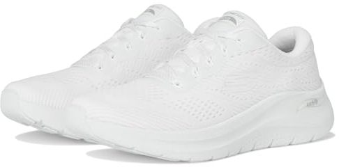 Skechers Women's Arch Fit 2.0 Big League Sneaker, White Mesh/Trim, 5 UK
