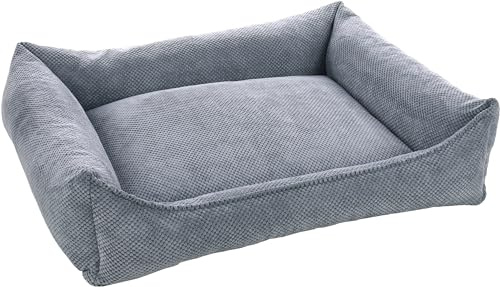 Flamingo Orthopädisches Hundebett Reno – Rechteckig, Hellblau, 100 cm | Höchster Komfort & Unterstützung!