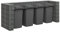 Keyroto Gabionen Gabionenkörbe Gabionen Mülltonnenbox Gabionenwand Verzinkter Stahl 320×100×120 cm