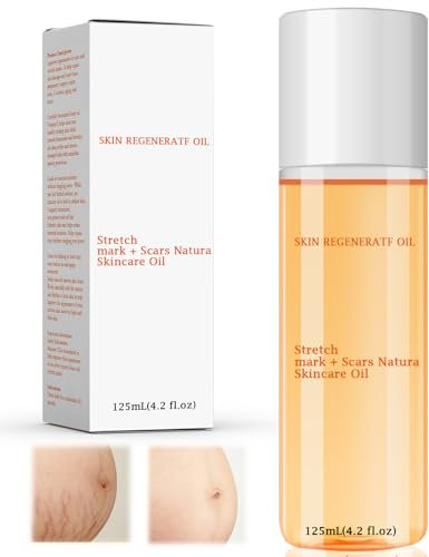 Hautpflegeöl, 125 ml Spezielles Bio Hautöl, straffendes Bio Hautöl in Premium Qualität für Dehnungsstreifen und glatte Haut