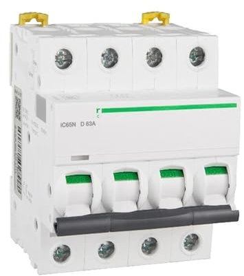 Disjoncteur miniature IC65N 4P D63A A9F19463 4P | 63A | D | 6KA