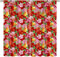 Vorhang Kinderzimmer Bunte Retro-Blumen Kinder Vorhänge Mit Ösen Polyester Gardinen Thermovorhang Blickdicht Ösenschal Kindergardinen 140X160 cm (B + H) Für Wohnzimmer,2Er Set-924202406
