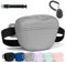 Aomig Leckerlibeutel für Hunde 3Pcs Hundeleckerli mit Trainingsklicker Gürtel Tasche Hundetraining Bauchtasche Hund Gassitasche Futterbeutel Hunde Gassigehen Hundetraining Silikon Trainingstasche Grau