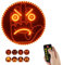 KBIBCK Auto Finger Licht und Ausdruck Zeichen Licht, Finger Licht Hand Geste Zeichen mit Fernbedienung, 14 Modi Daumen, Auto-lächelndes Gesicht Lampe, LED hinten Fenster