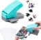 OTCRAFT Puzzle Maker Machine Cutter,Blue Jigsaw Puzzle Making Machine With 10 Adhedive Foams,for Arts & Crafts make Jigsaw Puzzles Scrapbooking & DIY Puzzle Jigsaw Mini Tool