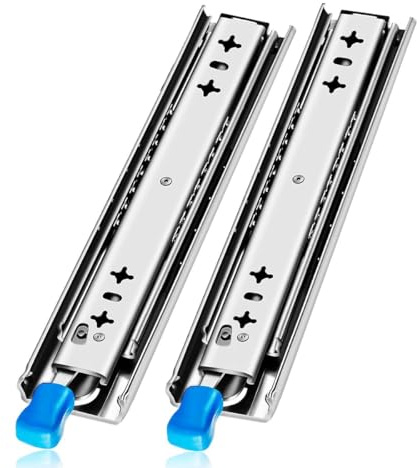 Heavy Duty Drawer Slides with Ball Bearing Mechanism, Industrial Drawer Runners, Locking, Available in Various Sizes (350-1200mm)