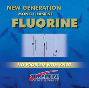 Tubertini Fluorine 50m - Vorfachschnur zum Forellenangeln, Schnur für Drop Shot Rigs, Angelschnur für Stippvorfächer, Durchmesser/Tragkraft:0.20mm / 5.20kg Tragkraft