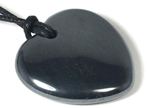 Aries Birthstone Necklace - Hematite Heart