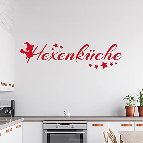 Hexenküche Wandtattoo in 6 Größen - Wandaufkleber Wall Sticker - Dekoration, Küche, Wohnzimmer, Schlafzimmer, Badezimmer