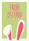 #detailverliebt 15 Oster-Karten mit Hasenohren I dv032 I DIN A6 I Grußkarten Postkarte im Set mit Umschlägen Frohe Ostern blanko ohne Text