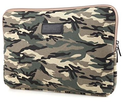 Camouflage Laptop-Schutzhülle Laptoptasche Hülle Notebooktasche Laptophülle Notebook Tasche für Notebook/Ultrabook 13 Army GrünMC