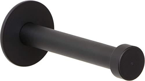 Gedotec Garderoben-Haken | UP | Aufhänger Tiefe: 52 mm | 1 Stück | schwarz Kleiderhaken Edelstahl | Wand-Garderobe zum Schrauben | Mantelhaken Vintage | Design Wandhaken mit Befestigungsmaterial