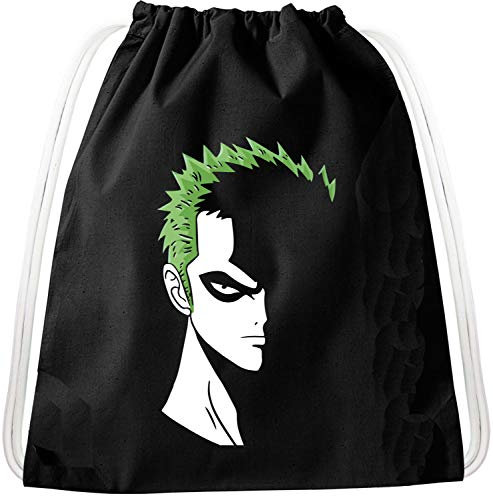 Zorro Grüne Haare Luffy Pirat Rucksack Tasche Turnbeutel Sport Jute Beutel Piratenbande
