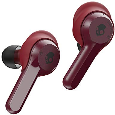 SKULLCANDY Indy True Auriculares inalámbricos In-Ear con Micrófono Bluetooth, Resistencia al Sudor, el Agua y al Polvo IP55, Batería de 16 Horas de duración - Rojo/Moab