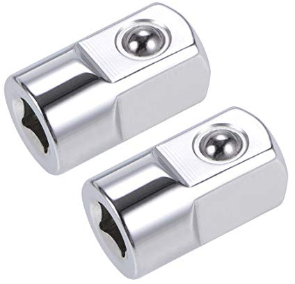 sourcing map 2Stk. Buchsenadapter und Reduzierstück 1/4-Zoll-Buchse auf 1/2-Zoll-Stecker Cr-V Stahl