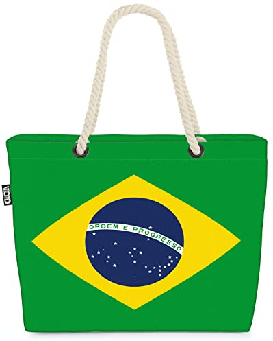 VOID XXL Strandtasche Brasilien Shopper Tasche 58x38x16cm 23L Beach Bag Brasilianer Brazil brazilians