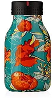 LES ARTISTES Paris A-4040 Bottle'Up, Thermos 280 ml, Gourde isotherme sans BPA, Réutilisable, Garde au chaud 12h et au froid 24h, Acier Inoxydable, Design Peonies