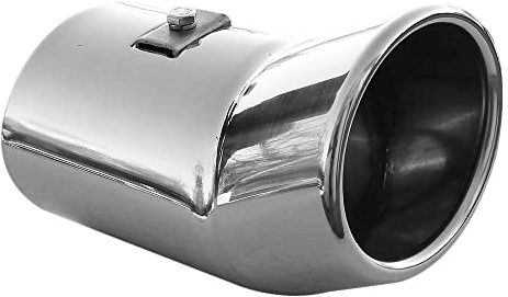 Auspuffblende Endrohr Endstuck Auspuff Blende Schalldampf Sportauspuff Universell Schalldampf Sport Tuning Optik Edelstahl Oval von 60mm bis 87mm