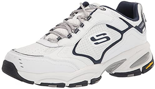 Skechers Men's Vigor 3.0 Arbiter Oxford, White/Navy, 11
