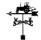 CNMJI Veleta De Tractor Acero Inoxidable Weathervane Veleta Herramienta De Medición Indicador De Dirección del Viento con Soporte De Montaje
