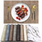 Leder Hitzebeständige Tischsets 6er Set Wasserdicht Abwischbar Waschbar PU Tischsets,Leicht zu Reinigen Anti-Rutsch Platzsets (6, Dunkelbraun)