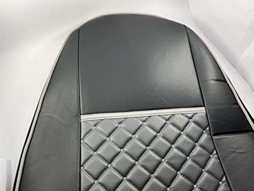 Satz Sitzbezüge 1+1 Grau Öko-Leder Schutzfolien Für LKW Volvo FH Euro 6 2016-2020