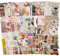 200 Stück Scrapbook Zubehör Set - 120 Vintage Bastelpapier und 80 Washi Sticker - Retro Aufkleber Aesthetic für DIY Bullet Journal
